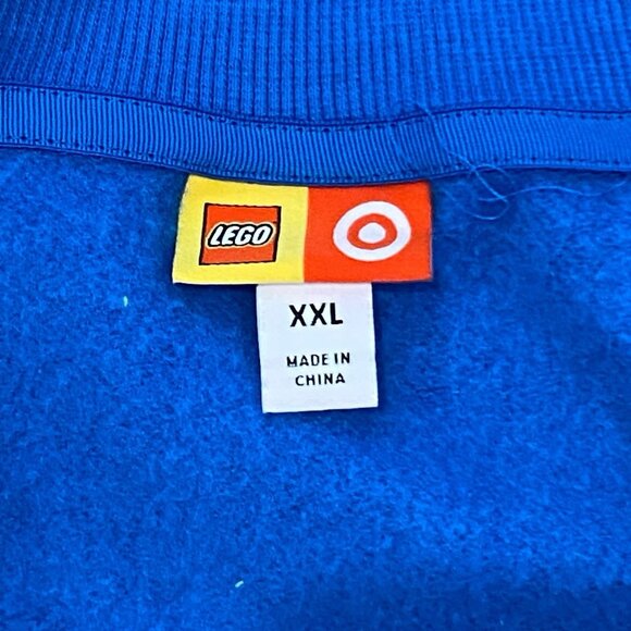 LEGO x TARGET Men's Blue Color Block Stripe Zip-Up Track Jacket XXL NWOT - Picture 5 of 7